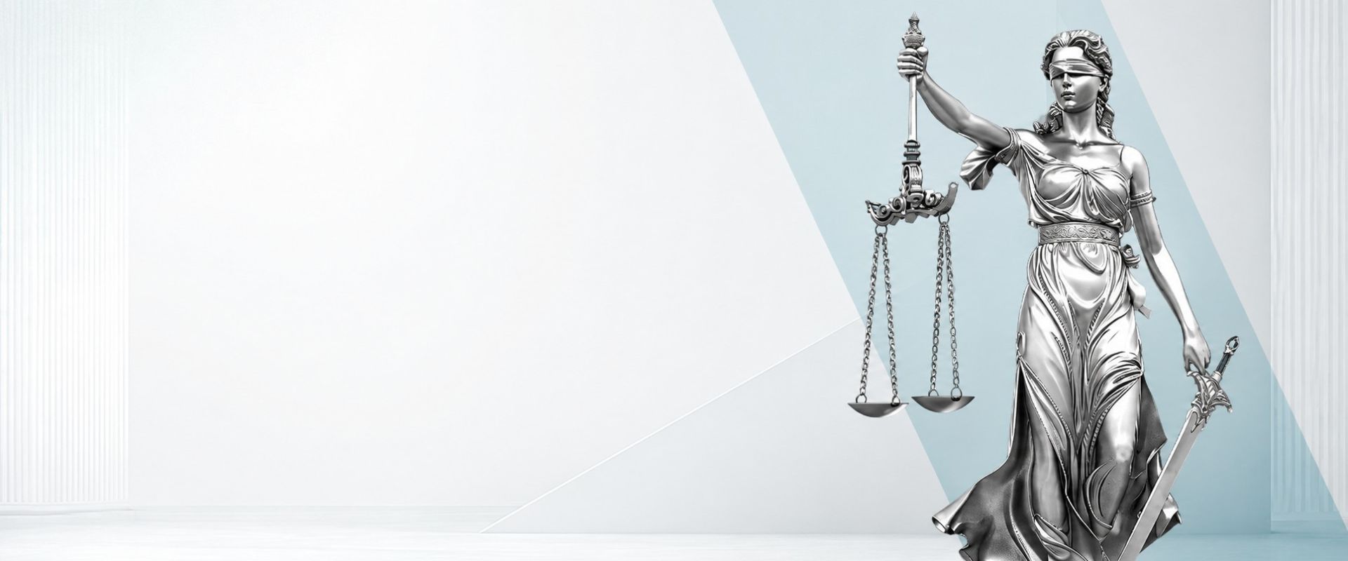 Estátua da Dama da Justiça — escritório de advocacia